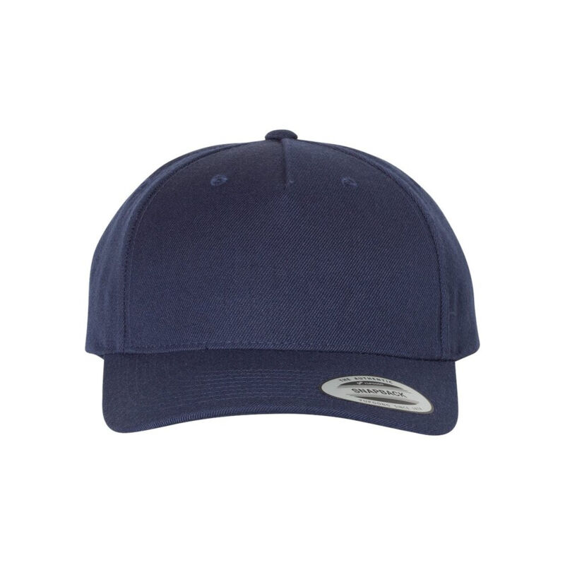 Premium Five-Panel Curved Bill Snapback Cap Thumbnail