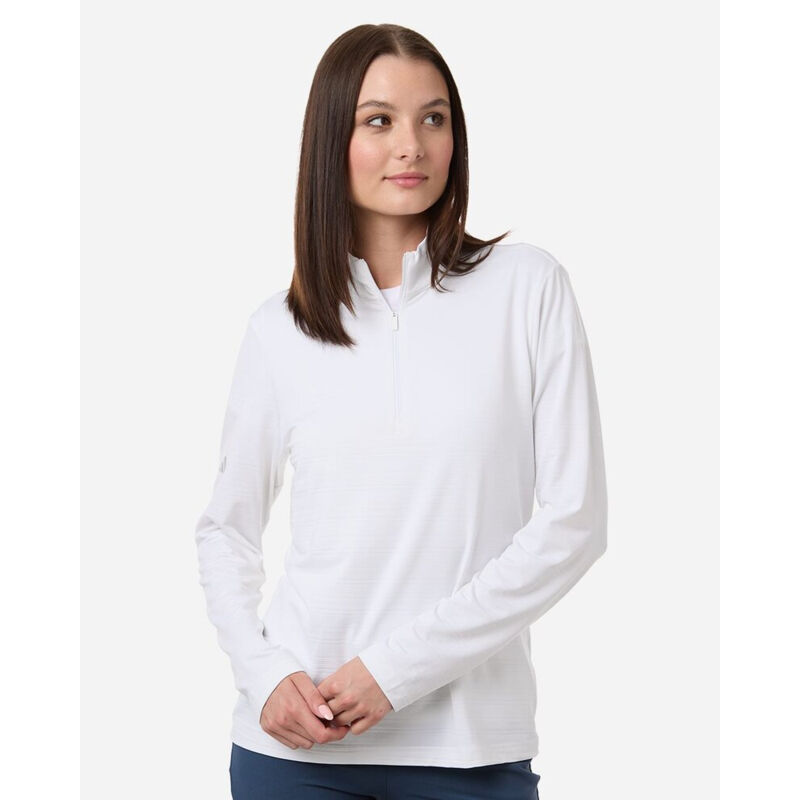 Women's Textured Stripe Quarter-Zip Pullover Thumbnail