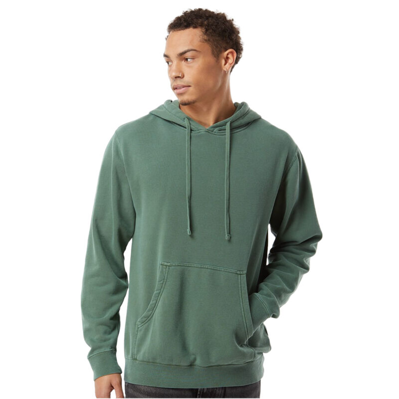Unisex Midweight Pigment-Dyed Hooded Sweatshirt Thumbnail