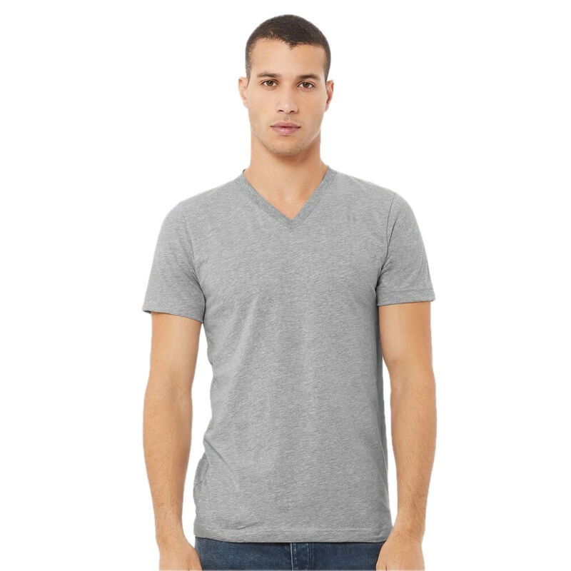 Unisex Heather CVC V-Neck Tee Thumbnail