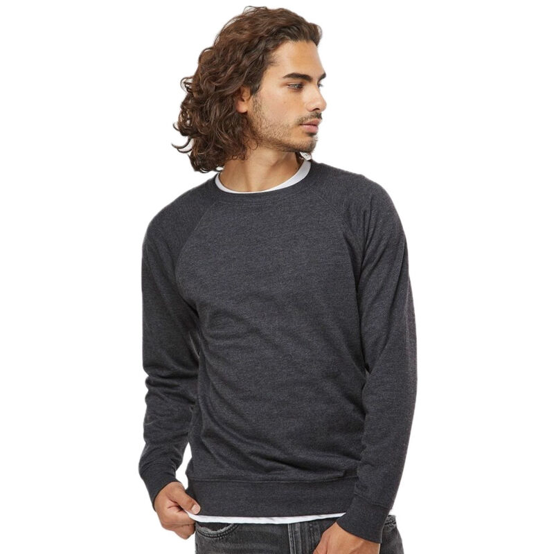 Unisex Icon Lightweight Loopback Terry Crewneck Sweatshirt Thumbnail