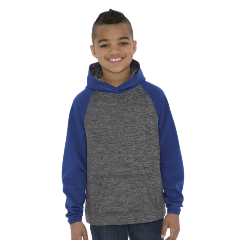 ATC™ DYNAMIC HEATHER FLEECE TWO TONE YOUTH HOODIE Thumbnail