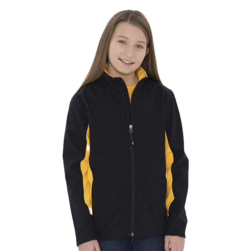 COAL HARBOUR® EVERYDAY COLOUR BLOCK WATER REPELLENT SOFT SHELL YOUTH JACKET Thumbnail