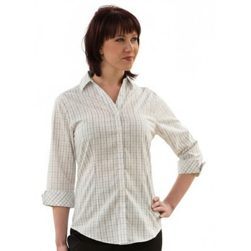 COAL HARBOUR® TATTERSALL CHECK WOVEN LADIES' SHIRT Thumbnail