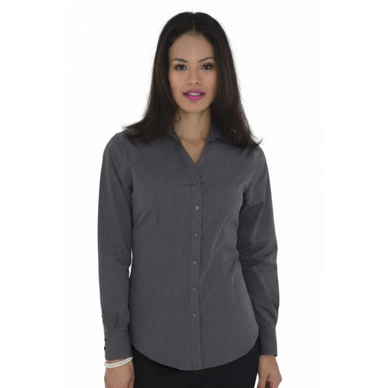 COAL HARBOUR® TEXTURED CROSSHATCH WOVEN LADIES' SHIRT Thumbnail