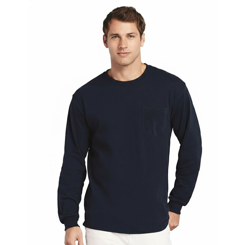 Unisex Ultra Cotton® Long Sleeve Pocket T-Shirt Thumbnail