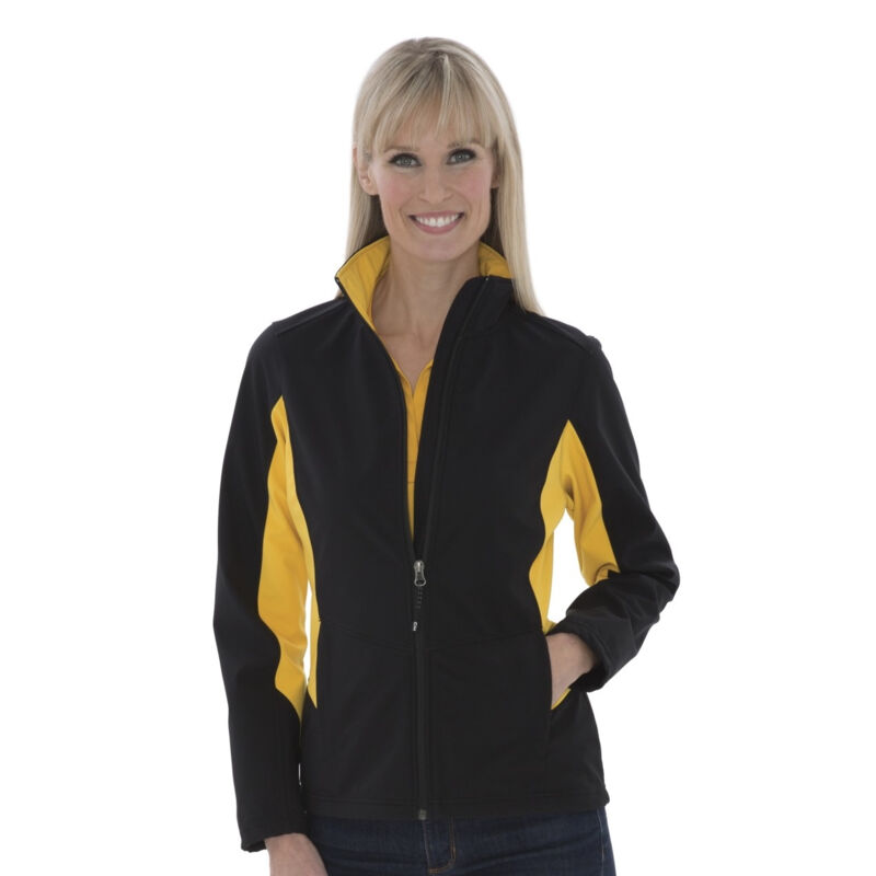 COAL HARBOUR® EVERYDAY COLOUR BLOCK WATER REPELLENT SOFT SHELL LADIES' JACKET Thumbnail