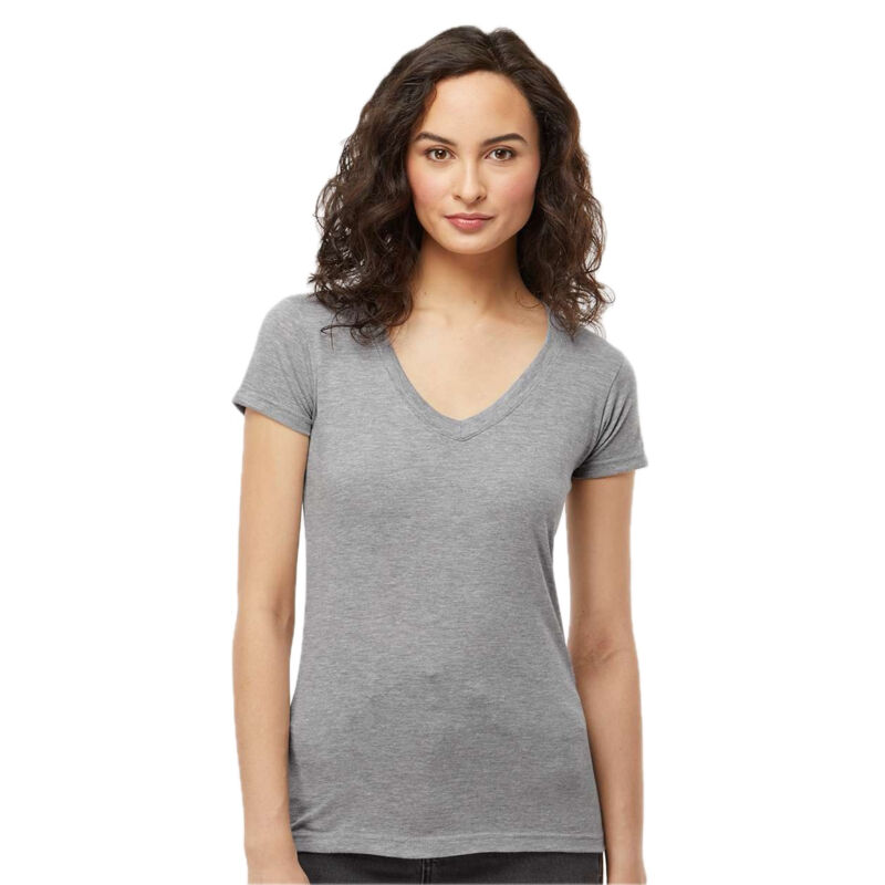 Women's Deluxe Blend V-Neck T-Shirt Thumbnail
