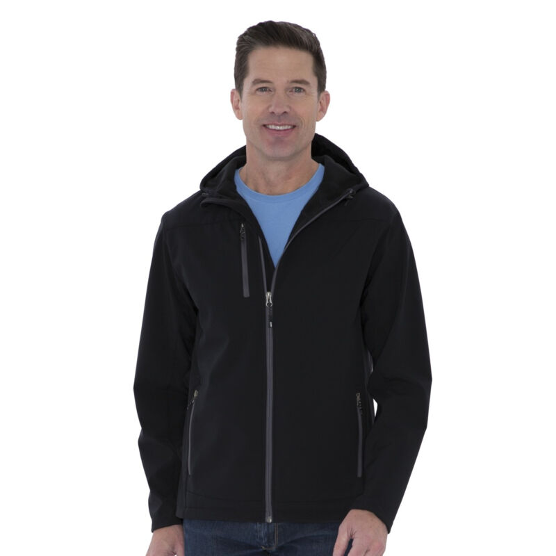 COAL HARBOUR® EVERYDAY HOODED WATER REPELLENT STRETCH SOFT SHELL JACKET Thumbnail