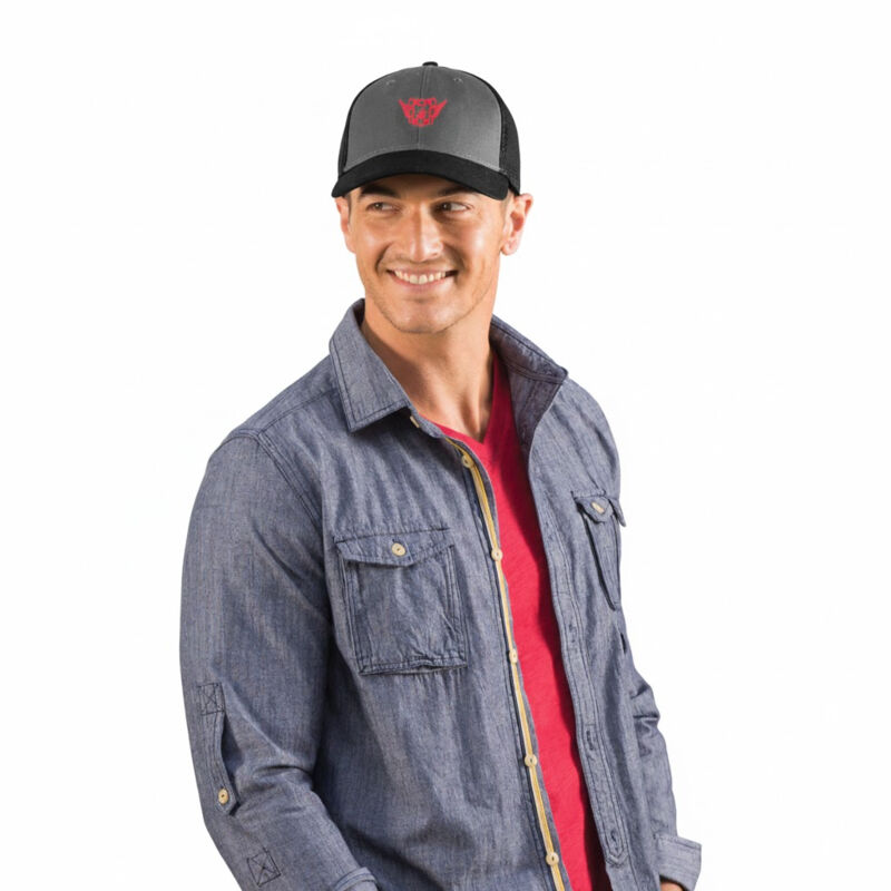 Snapback Contrast Front Mesh Cap Thumbnail