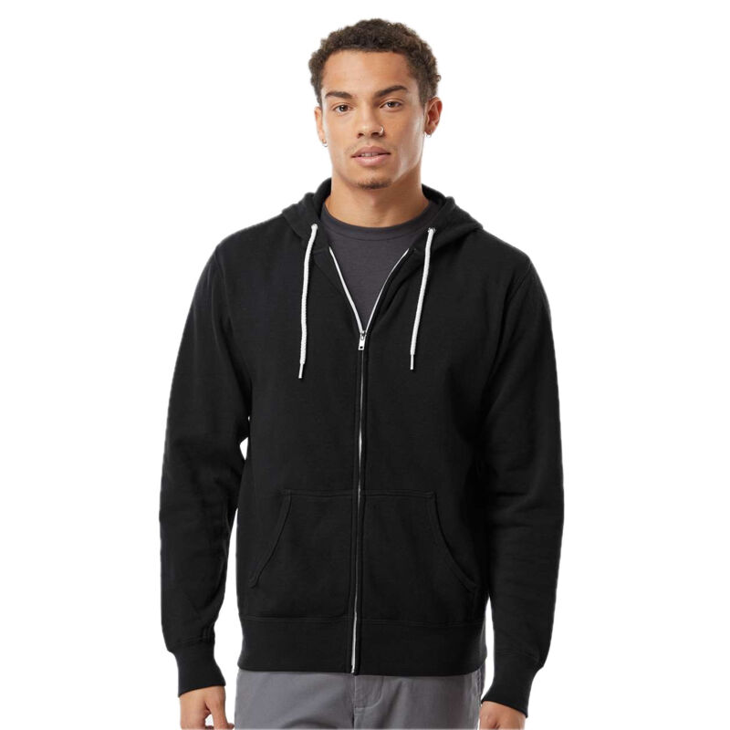 Unisex Lightweight Full-Zip Hooded Sweatshirt Thumbnail