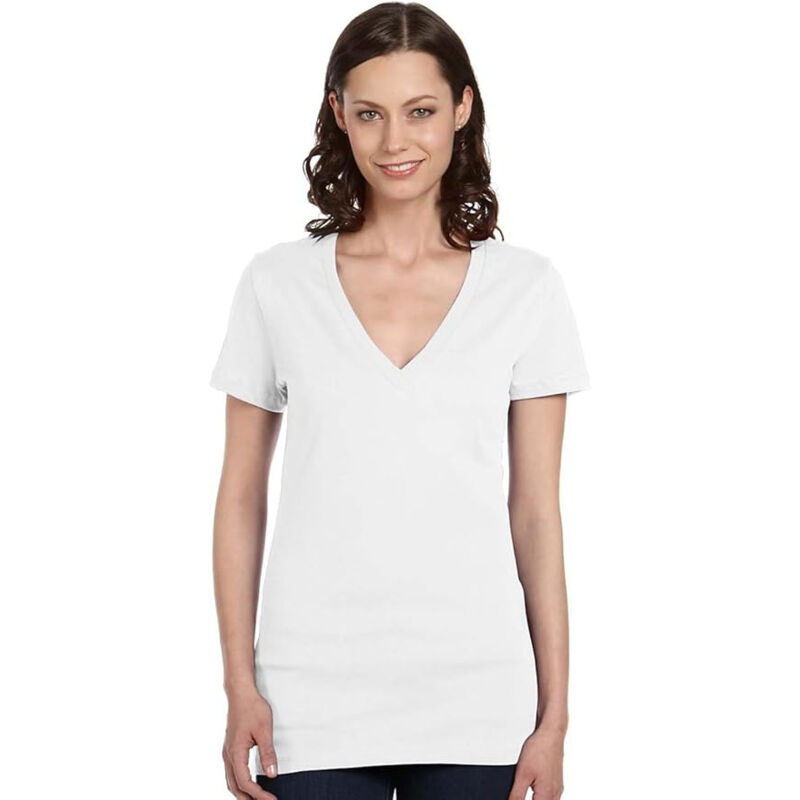 Women’s Jersey Deep V-Neck Tee Thumbnail